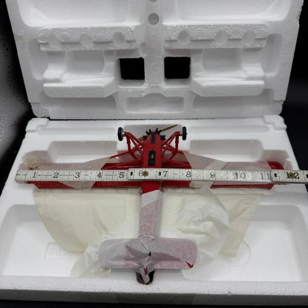 Vintage Wings of Texaco 1929 Curtiss Robin Airplane Bank‎ Diecast Red OS Vintage